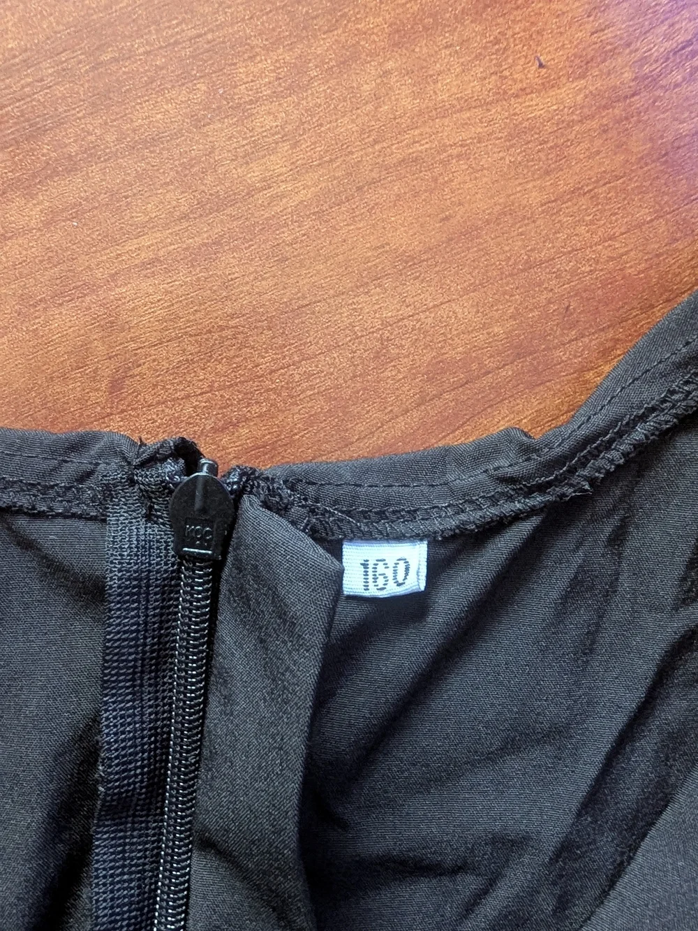 Black Ruffle Wrap-Detail Dress - Picture 6 of 11